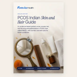 Cover of the PCOS Indian Skin and Hair Guide PDF by Femwise Health